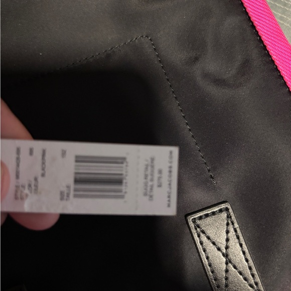 NWT Marc Jacobs Pink Trim Black Tote Bag - Picture 8 of 8